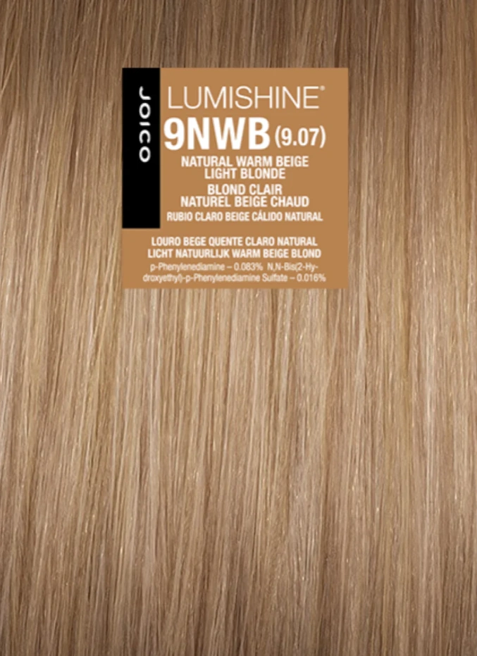 Joico Lumishine Permanent Créme - 9NWB (9.07) Natural Warm Beige Light Blonde Hajfesték 74ml főképe